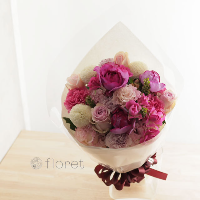 ピンクグラデーションの花束2