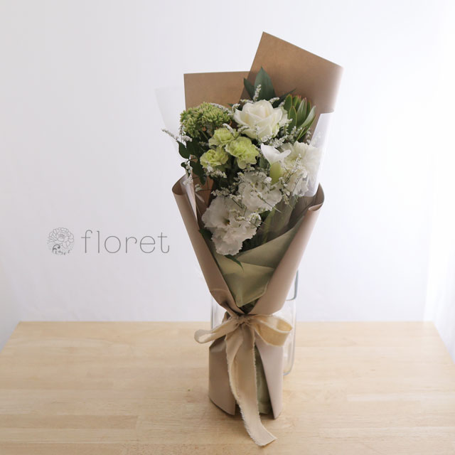 スリムな花束（お任せ白系）サンプル画像G