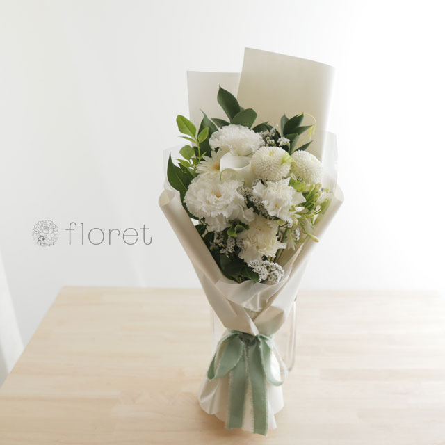 スリムな花束（お任せ白系）サンプル画像C