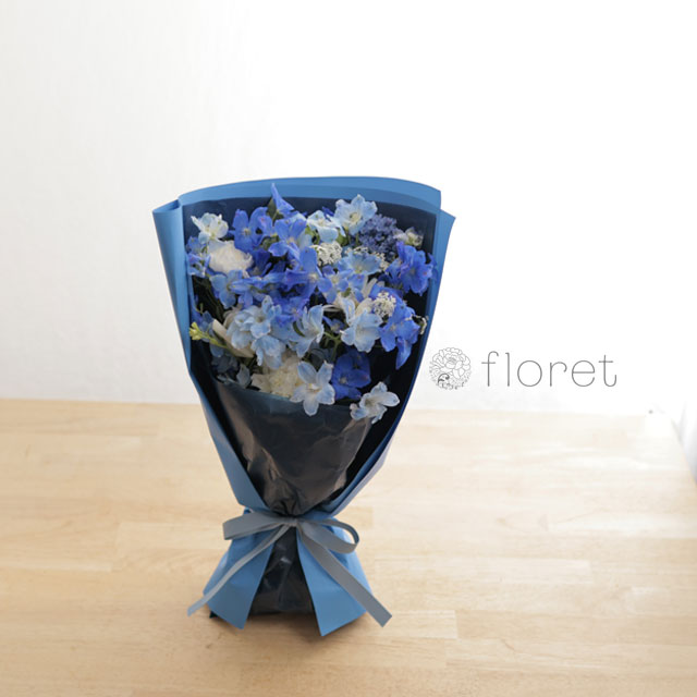 青色の花束　サンプル画像A