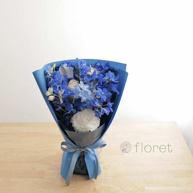 青色の花束　サンプル画像C