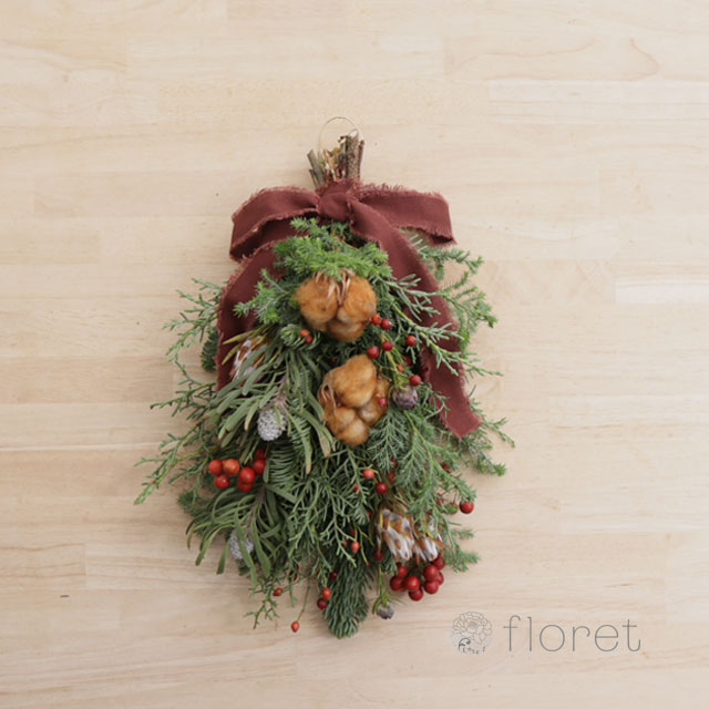 クリスマススワッグS (レッド)　サンプル画像B
