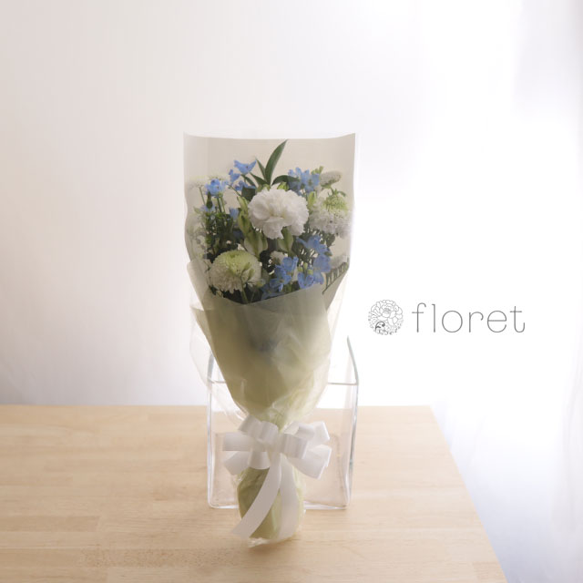 お悔み・供花・仏花のお任せ花束S　サンプル画像D